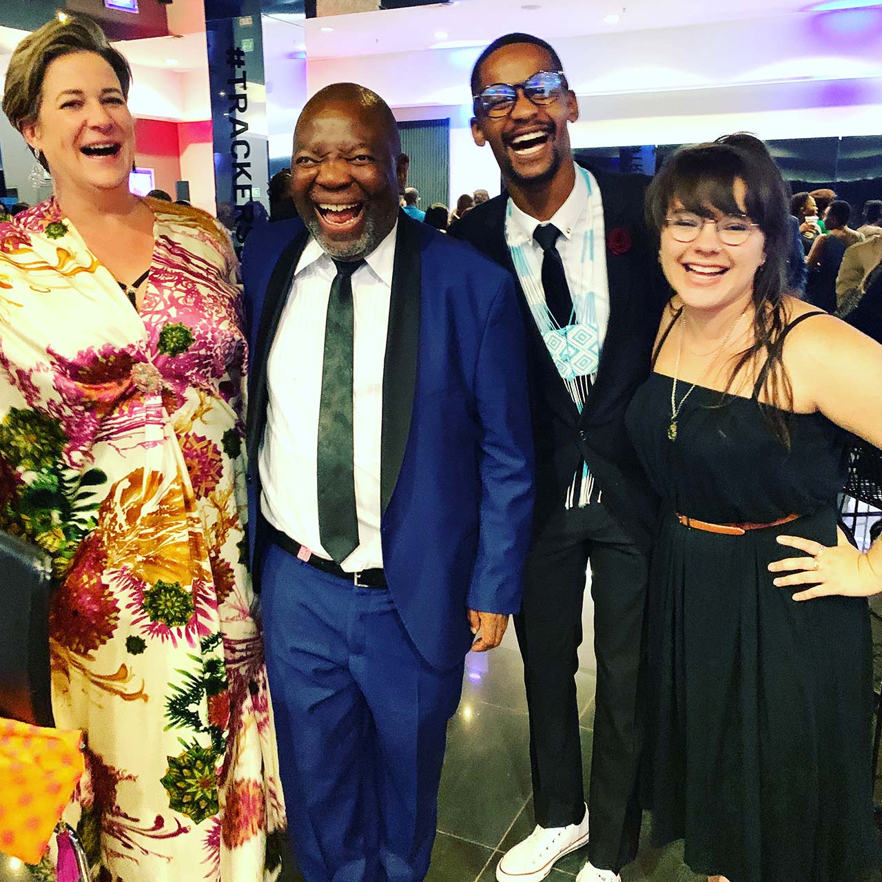 Trackers Premiere with Bra Jerry Mofokeng, Ayanda Makayi and Kayla Griessel