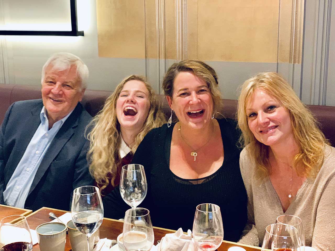Mia and the White Lion, having lunch in Paris with Jacques, Valentine Perrin and our lovely lead Daniah de Villiers